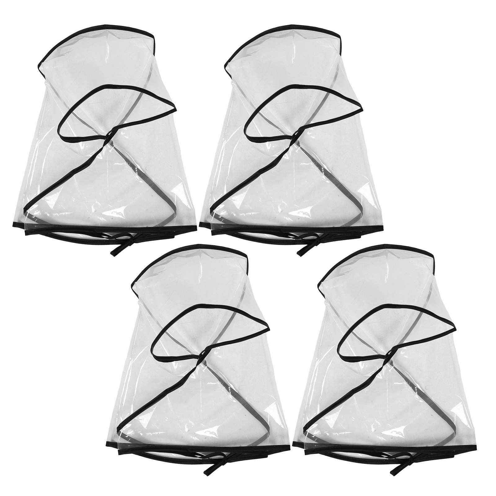 4 ชิ้น หมวกกันฝนใสกันน้ำ พลาสต - Cycling Commute In Rain บทวิจารณ์และราคา